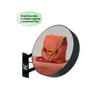 Écran d'affichage LED circulaire double face P2.5 couleur pleine pour intérieur/extérieur, personnalisable avec logo pour publicité