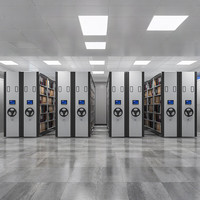 Système d'archivage mobile électrique automatique intelligent avec écran tactile, compacteur de fichiers haute capacité, armoire d'archives