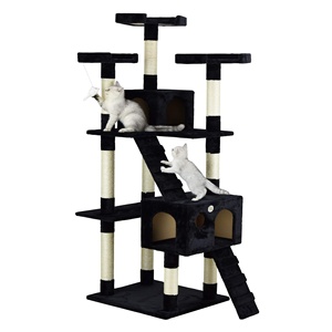 Albero per Gatti XXL da 72 Pollici, Cuccia Gioco Divertente, 5 Colori, Grande Tiragraffi per Gatti, Torre Semplice con Pallina Piccola - Product Image 1