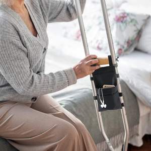 Free sample Hot Sell Taiwan Pearl Coated Hands Crutch <b>bag</b> Walking Sticks Offset Handle Walking Stick <b>Medical</b> Crutches Elderly - Product Image 6