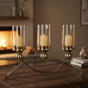 Bougeoirs élégants avec des votives en verre pour une ambiance chaleureuse Charmants bougeoirs votifs en verre parfaits pour toute occasion - Product Image 3