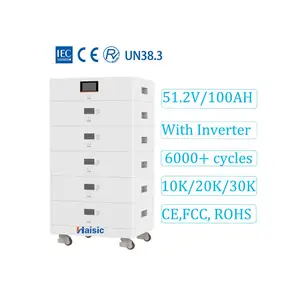 بطارية ليثيوم Lifepo4 مكدسة 10 كيلو واط بالساعة 20 كيلو واط بالساعة 30 كيلو واط بالساعة بطارية تخزين الطاقة المنزلية القابلة للتكديس للطاقة الشمسية