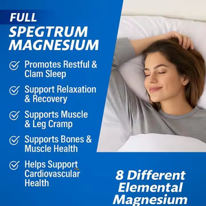 Cápsulas de Glicinato de Magnesio en Oferta, Suplemento de Magnesio Quelado de Alta Absorción para Dormir, Relajarse y Mejorar la Salud Muscular - Product Image 2