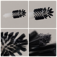 Tête de brosse tubulaire remplaçable, filetage mâle, base en nylon PA PP PPT, longueur des poils 5-50 mm, sur commande