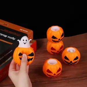 Rich Toys OEM Mainan Funny Halloween Pumpkin Spirit Kids Squeeze Toys