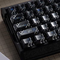 HZGAMER Quantum Hive Electroplating Process PC Material Transparent Keycaps Hollow Mechanical Keyboard EV63 China