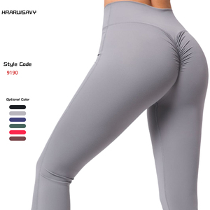 En Stock Pantalones de yoga Scrunch Butt Booty Flare Deportes Gimnasio Leggings Deportes Correr Entrenamiento Leggings para <span class=keywords><strong>mujeres</strong></span> - Product Image 3