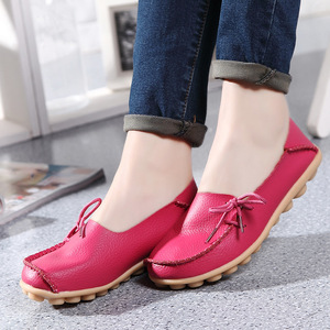Mocassins pour femmes, chaussures plates en cuir PU, chaussures décontractées pour femmes, chaussures à enfiler, <span class=keywords><strong>grande</strong></span> <span class=keywords><strong>taille</strong></span>, chaussures pour mère - Product Image 5