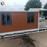 Capsule spatiale modulaire de luxe préfabriquée, maisonnette portable complète avec cuisine pour jardin ou logement annexe