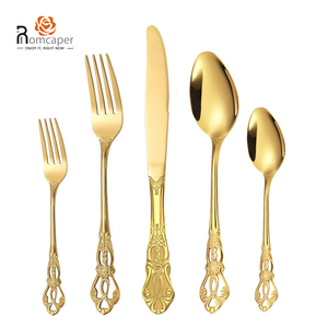 Rcp tự chọn chafing món ăn thực phẩm ấm hơn phục vụ thiết lập trạm phục vụ thiết bị sang trọng Vàng Tự chọn thực phẩm phục vụ thìa đặt phần còn lại - Product Image 2