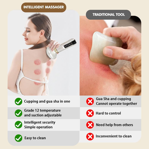 Sản phẩm nổi bật 2025 cầm tay điện chân không giác trị liệu thiết lập cơ thể Giảm Béo Massager 12 có thể điều chỉnh bánh răng thông minh giác thiết bị - Product Image 6