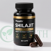 Café aux champignons instantané à marque privée OEM, extrait de Shilajit, superaliments, champignons Reishi, Crinière de lion, Chaga, poudre enrichie en vitamines