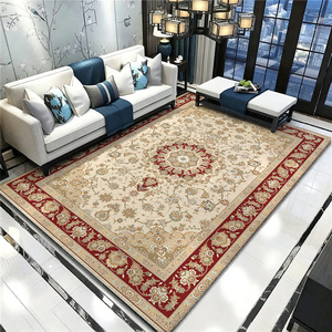 Alfombra Persa Vintage Color Borgoña, Alfombra Oriental Clásica con Diseño Floral para Sala de Estar o Dormitorio, Lavable y Antideslizante - Product Image 4