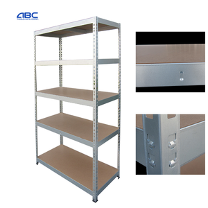 Étagère <span class=keywords><strong>en</strong></span> acier à barres rainurées 180 cm x 90 cm x 40 cm, sans boulons, pour entrepôt, <span class=keywords><strong>garage</strong></span>, rangement - Product Image 4