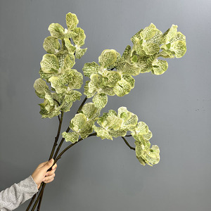 Orchidée <span class=keywords><strong>Vanda</strong></span> Artificielle à 7 Têtes, Effet Naturel, Fleur Artificielle Étanche pour Décoration Maison, Mariage, Fête des Mères, Accessoire Photo - Product Image 1