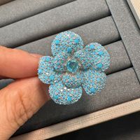 TIANSHE 2027 Nouvelle Collection Mariage – Parure Luxe Bleu Turquoise : Bracelet, Boucles d'Oreilles et Bague