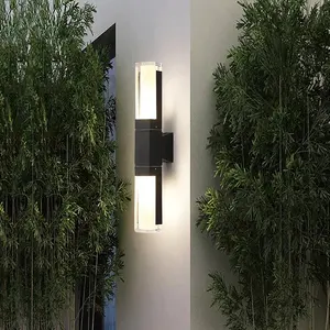 Op En Neer Verlichting Buitenarmatuur Lantaarn Tuin Vierkant Moderne Led Wandlamp Buiten Waterdicht Ip65 Corridor Licht