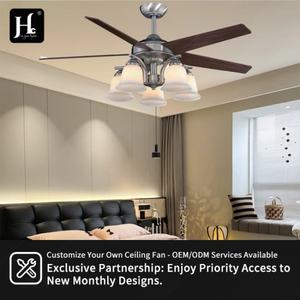 Popular Design Decorative Type 5 MDF Blades 48 inches Zipper <b>Control</b> <b>Ceiling</b> <b>Fan</b> <b>with</b> <b>Light</b> - Product Image 5