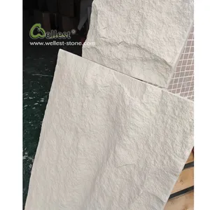 중국 제조자 베이지 120X60 cm 인공적인 돌 피부 외부 벽 클래딩 가짜 돌 벽면 돌 클래딩