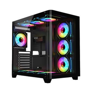 Boîtier <span class=keywords><strong>PC</strong></span> de jeu ATX à haut débit d'air Boîtier <span class=keywords><strong>vide</strong></span> en plastique acrylique avec panneau avant en maille pour les amateurs d'esports - Product Image 2