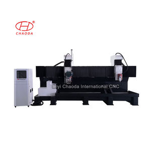 La machine de tour de pierre CNC à prix d'usine comprend une tête de fraisage de lame de scie pour l'artisanat du moteur de piliers de colonnes romaines en granit de marbre - Product Image 5