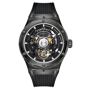 Montre pour homme BG6003, montre mécanique squelette de luxe de haute qualité, boîtier transparent en saphir, mouvement automatique 45 mm - Product Image 1