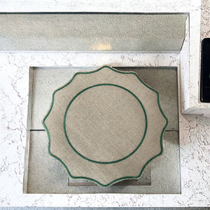 Manteles Individuales de Yute Tejidos a Mano, Estilo Moderno Vintage, Cubiertas Redondas Personalizadas para Mesas de Boda, Venta al Por Mayor - Product Image 3