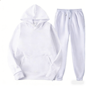 Conjunto Deportivo Informal de Dos Piezas para Hombre y Mujer, Sudadera con Capucha y Pantalones Deportivos con Cintura Elástica, Ropa Deportiva Urbana - Product Image 5
