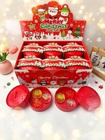Jouet Squishy en forme de boulette de maltose de Noël, à remontée lente, anti-stress, jouet à presser