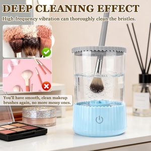 Portable USB Electric <b>Makeup</b> Brush Cleaner Machine Automatic Cosmetic Brush Cleaning <b>Tool</b> - Product Image 3