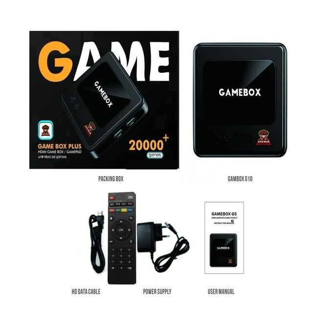 G10 4K Ultra HD Wireless Game Box Dual OS 3D Android TV Box for Family Smart Gaming Streaming