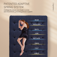 Matelas hybride à ressorts ensachés avec mousse de latex, soulagement de la pression, massage, soutien orthopédique, compression personnalisée, mobilier de chambre à coucher
