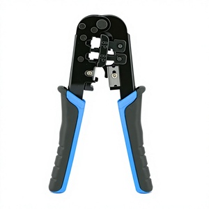 Herramienta de crimpado de red 8P 6P RJ45 RJ12 con mango de agarre suave para cable de Ethernet y teléfono - Product Image 1
