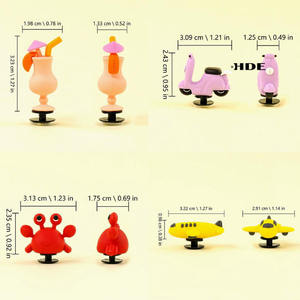 Breloques de chaussures en PVC à thème plage de dessin animé 3D pour l'été, <span class=keywords><strong>clips</strong></span> d'extérieur, accessoires pour sabots – Vente en gros - Product Image 5