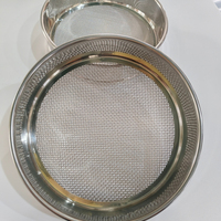 Tamis d'essai en acier inoxydable micronisé de haute précision, tamis à mailles ultra fines pour laboratoire de poudres