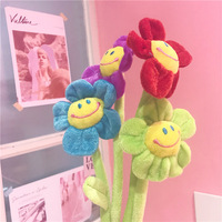 Jouets boule de tournesol avec décoration en peluche, plante pliable, doux et coloré, pour fête, articles meubles de maison, cadeau pour filles et enfants