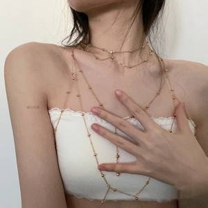 Cadena de pecho Cadena de cuerpo sexy bikini cadena trasera accesorios sin espalda - Product Image 6