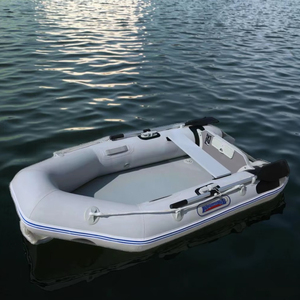 2026 280cm 9.2 ft Marine Inflatable Dinghy Rowing Canoe Portable Assault Rafting Fishing Kayak Air Deck Floor <b>Yacht</b> for - Product Image 3