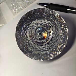 Round Brilliant Cut Zircon Gemstone White Synthetic Lab Created For Jewelry Making Mirror Cut Color Play Fire Effect - Product Image 1