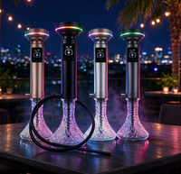 Nouvelle Chicha Électrique de Luxe 2025 en Aluminium Rechargeable avec Batterie Sans Charbon