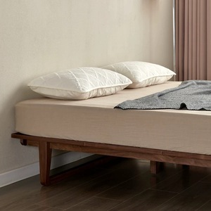 Cadre de <span class=keywords><strong>lit</strong></span> double en bois de hêtre massif, design moderne, respirant, <span class=keywords><strong>grande</strong></span> taille - Product Image 2