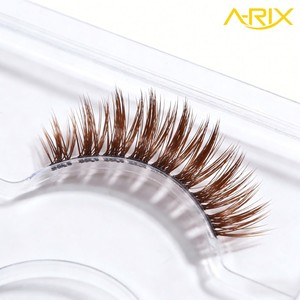 ขนตาปลอม A-RIX รุ่นพรีเมียม สีน้ำตาลธรรมชาติ คอลเลคชั่นโกโก้ ปราศจากการทดลองกับสัตว์ ใช้ซ้ำได้ ผลิตจากวัสดุ PBT นุ่มพิเศษ ผลิตด้วยเครื่องจักร ปรับแต่งได้ - Product Image 3