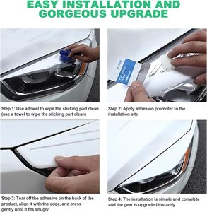 Cubierta Adhesiva Decorativa para Faros Delanteros de Coche, Estilo ABS, para Ford Escape Kuga 2017 2018 2019, Exterior - Product Image 5
