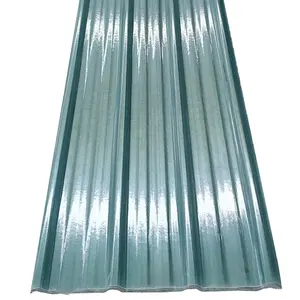 1,2mm de espesor de fibra de vidrio, plástico reforzado con translúcido corrugado frp luz del sol roofing hojas