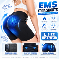 Shorts sans fil taille haute pour le yoga et l'entraînement, brûle-graisse, amincissants, pour femmes, grande taille, pour la gym et le fitness