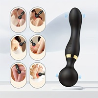 Vibromasseur double tête pour femme, produit sexuel pour adultes, bâton de massage pour masturbation féminine, vibromasseur pour adultes