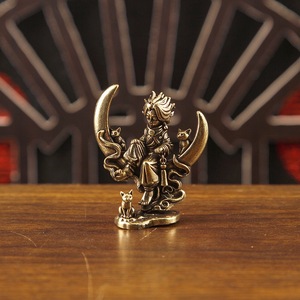 1 pièce Ornement vintage en laiton, Figurine <span class=keywords><strong>Le</strong></span> <span class=keywords><strong>Petit</strong></span> <span class=keywords><strong>Prince</strong></span> et Ciel Étoilé, Décoration de bureau, Cadeau pour l'artisanat - Product Image 6