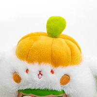 Schattige Cartoon Fruitgroenteserie Pluche Vinyl Gezichtspop Zacht Knuffeldier Speelgoed Stress Verlichting Geschenk Blind Doos Speelgoed Voor Kind