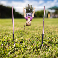 Équipement extérieur réglable Hauteur d'entraînement junior Barre de gymnastique horizontale à barre unique pour gymnase au sol