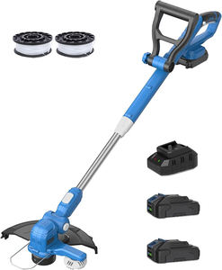 Tondeuse à gazon sans fil 20V <span class=keywords><strong>de</strong></span> 12 pouces avec alimentation automatique <span class=keywords><strong>de</strong></span> la ligne, 2 batteries et chargeur rapide, tondeuse à fil efficace - Product Image 1